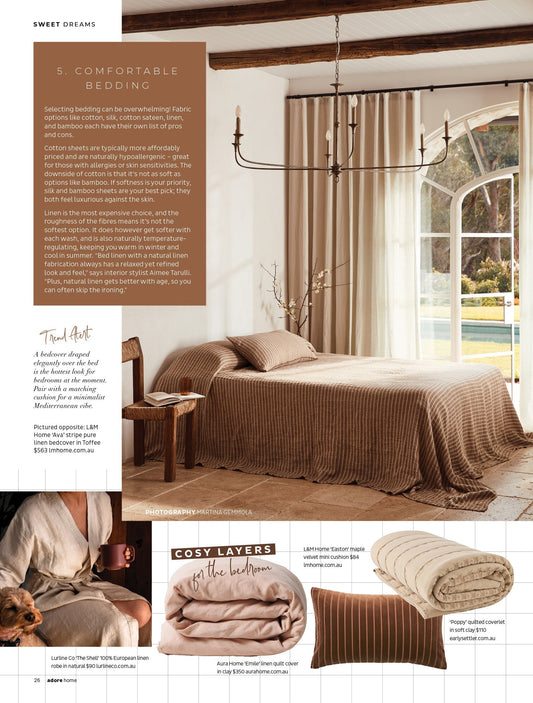 Adore Spring Edition Featuring the Lurline Co Linen Robe
