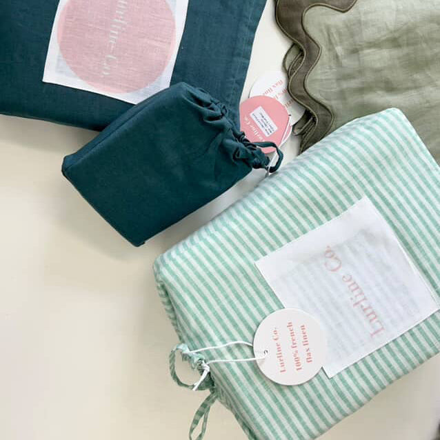 Capri French Flax Linen Fitted Sheet