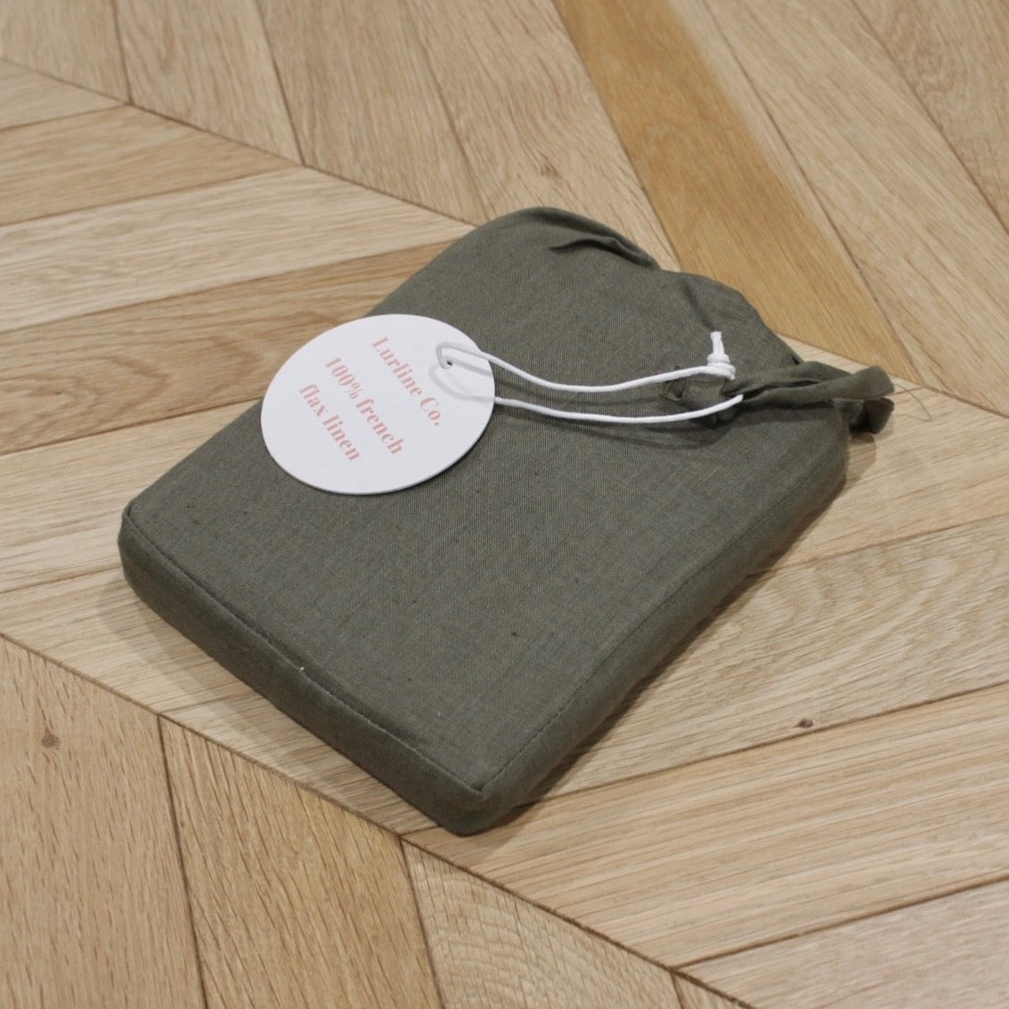 Olive Green French Flax Linen Duvet Cover