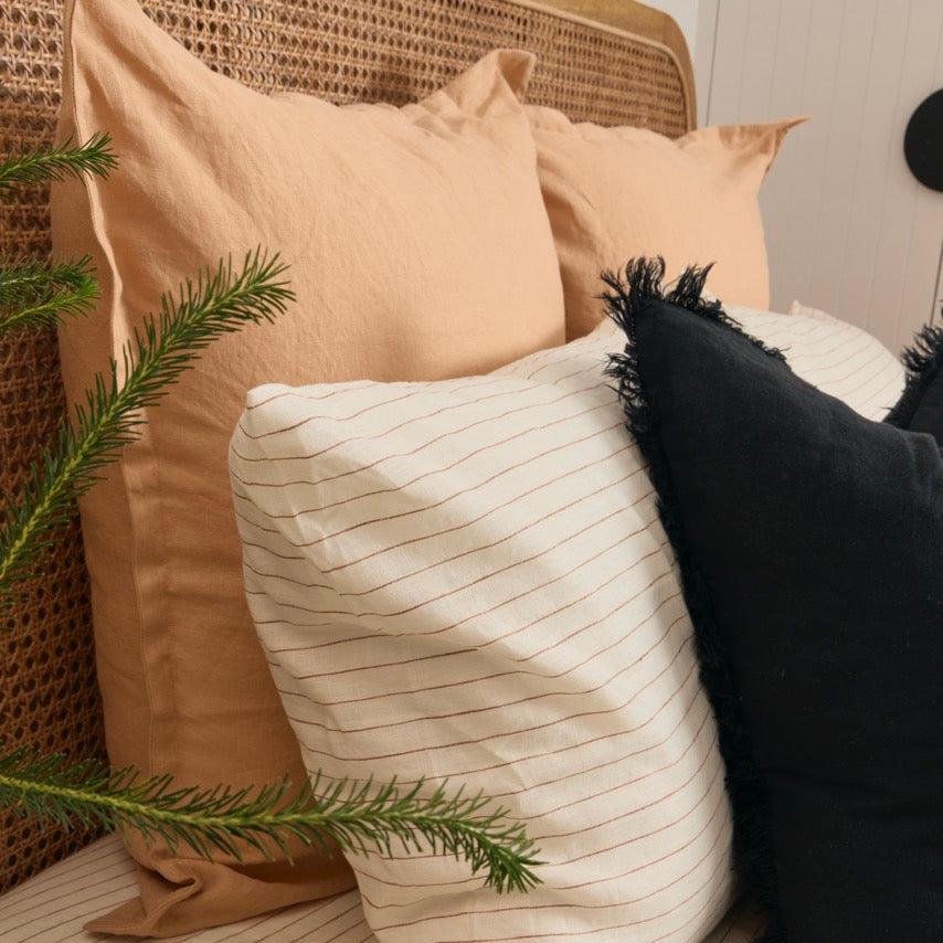 Verona Peach European Cushion Cover