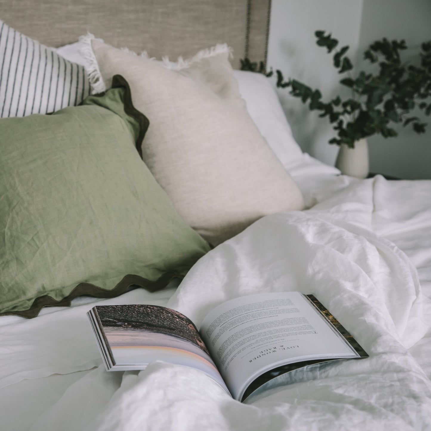 White French Flax Linen Top Sheet
