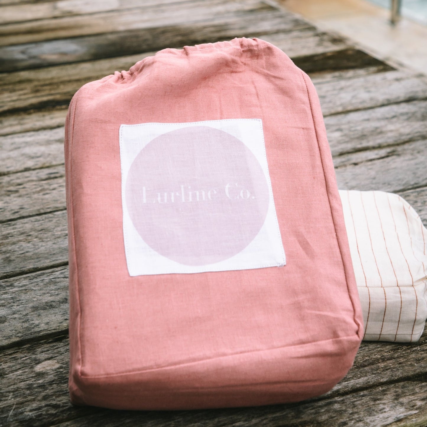 Dusty Pink French Flax Linen Duvet Cover