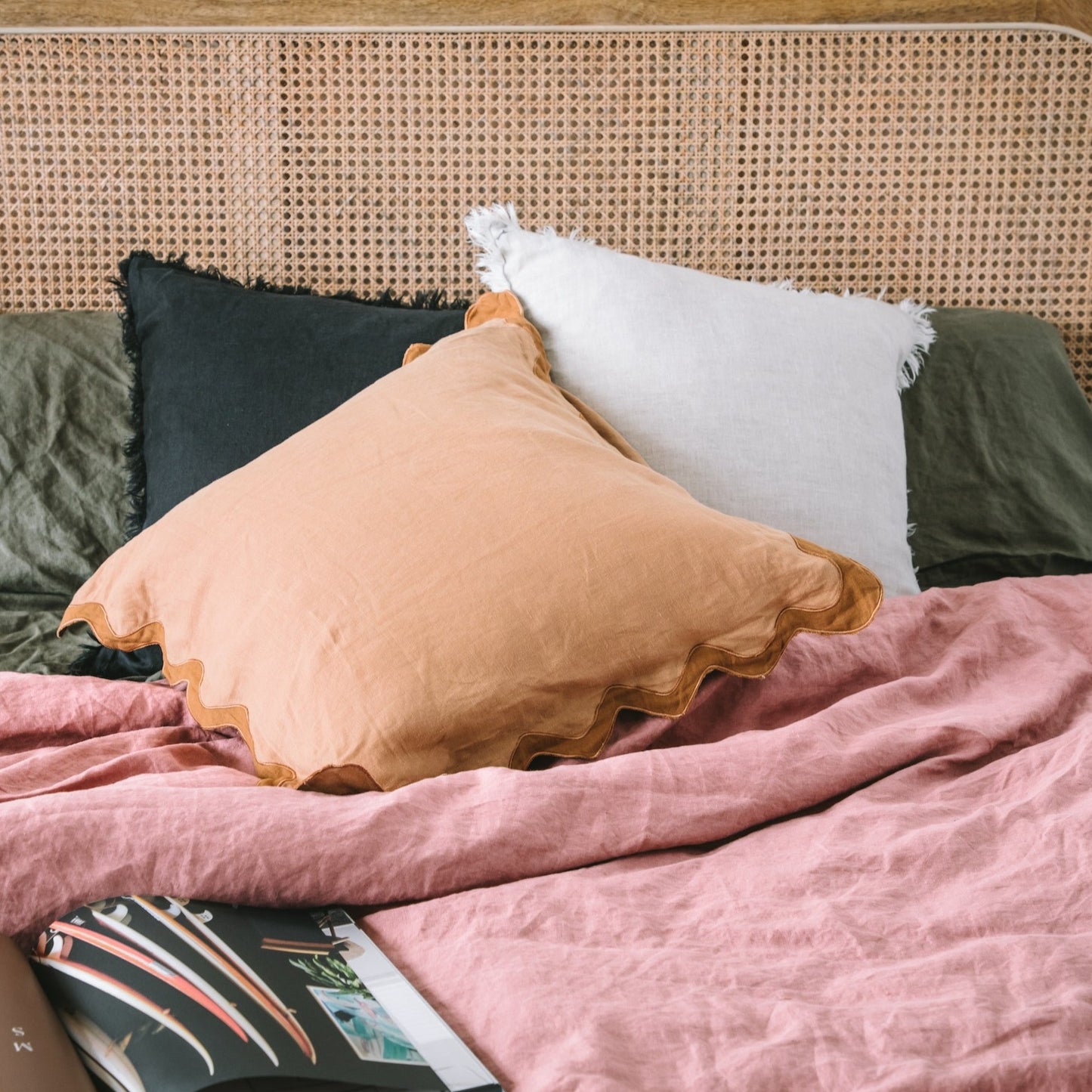 Dusty Pink French Flax Linen Duvet Cover