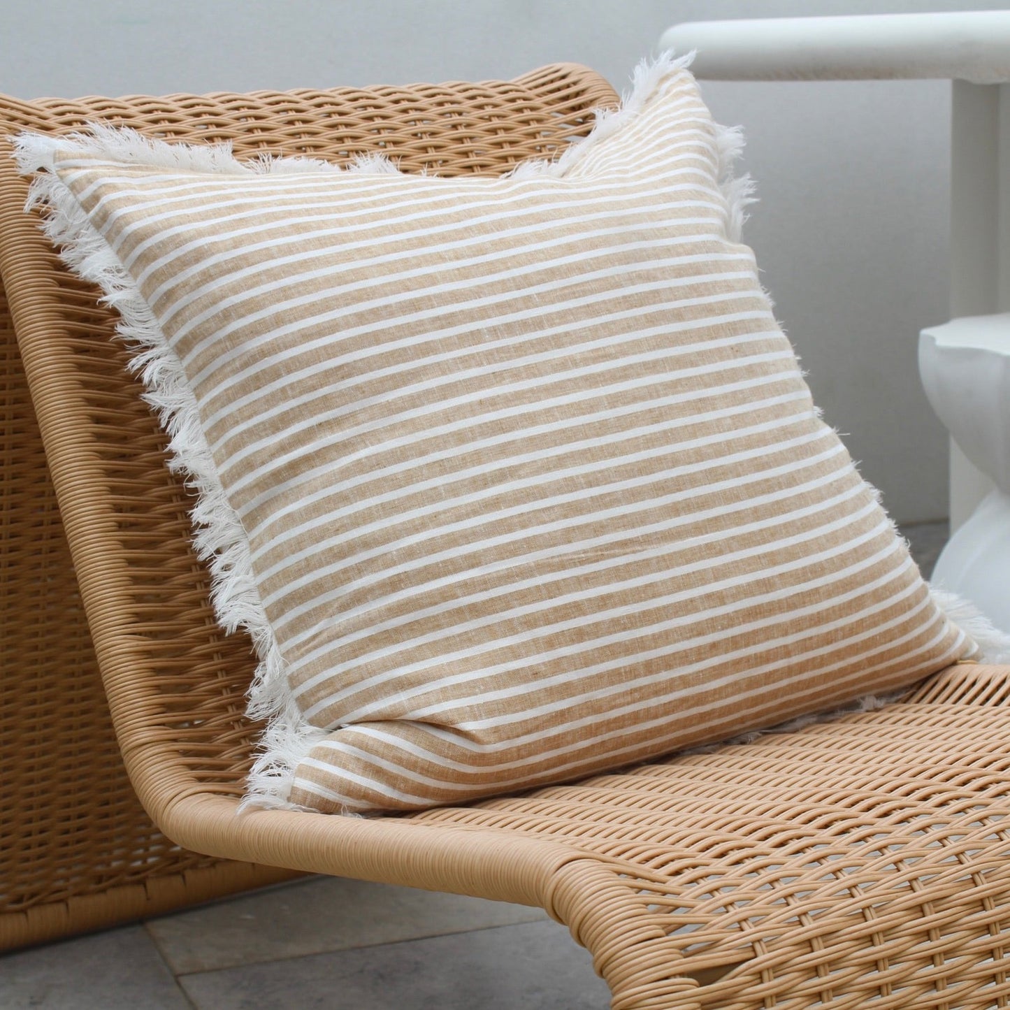 Byron Stripe Linen Cushion Cover