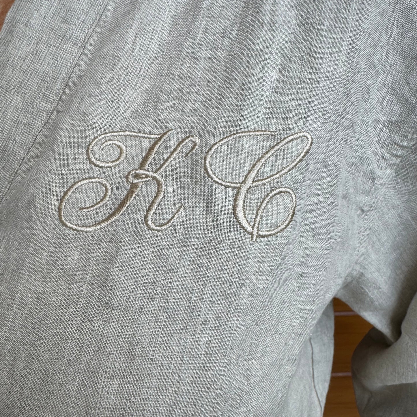 Embroidery for European Linen Robe