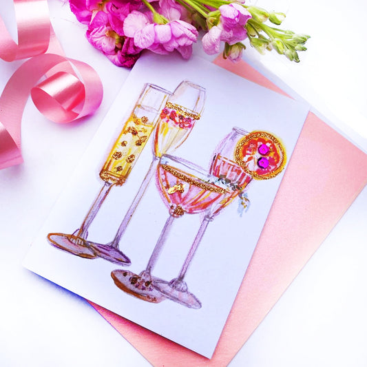 Champagne Card